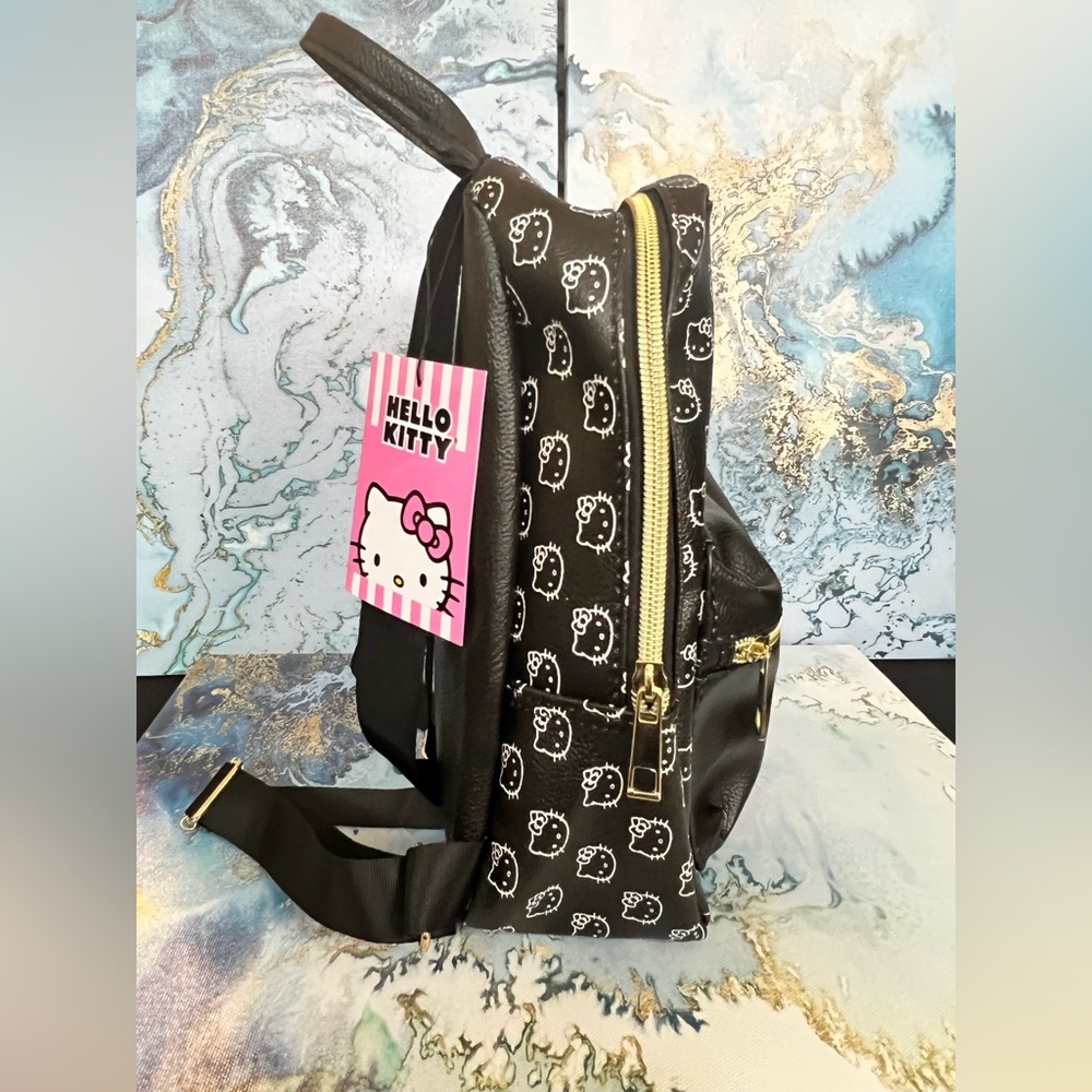 Hello Kitty Black Mini Backpack 10” - image 5